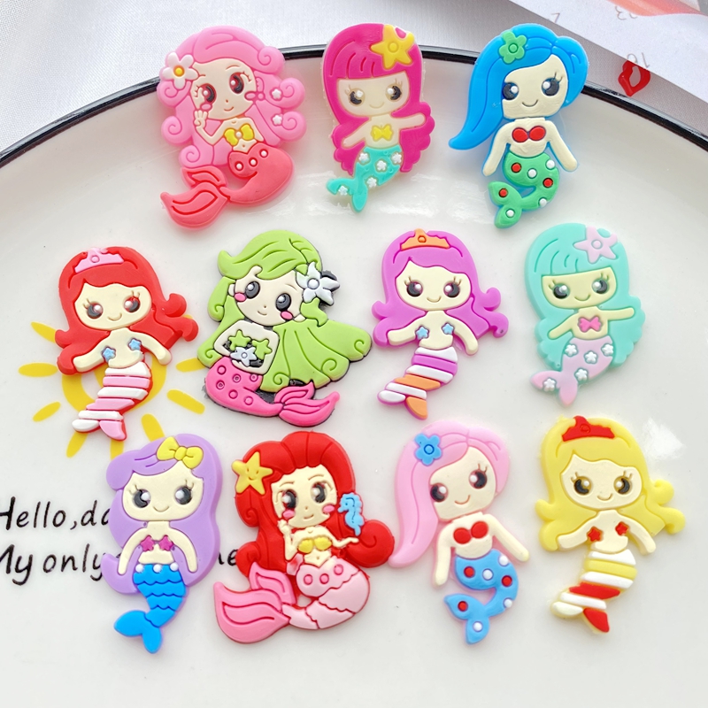 Embellishment Glue Craft - 10 Stuks Nieuwe Schattige Cartoon Zeemeermin