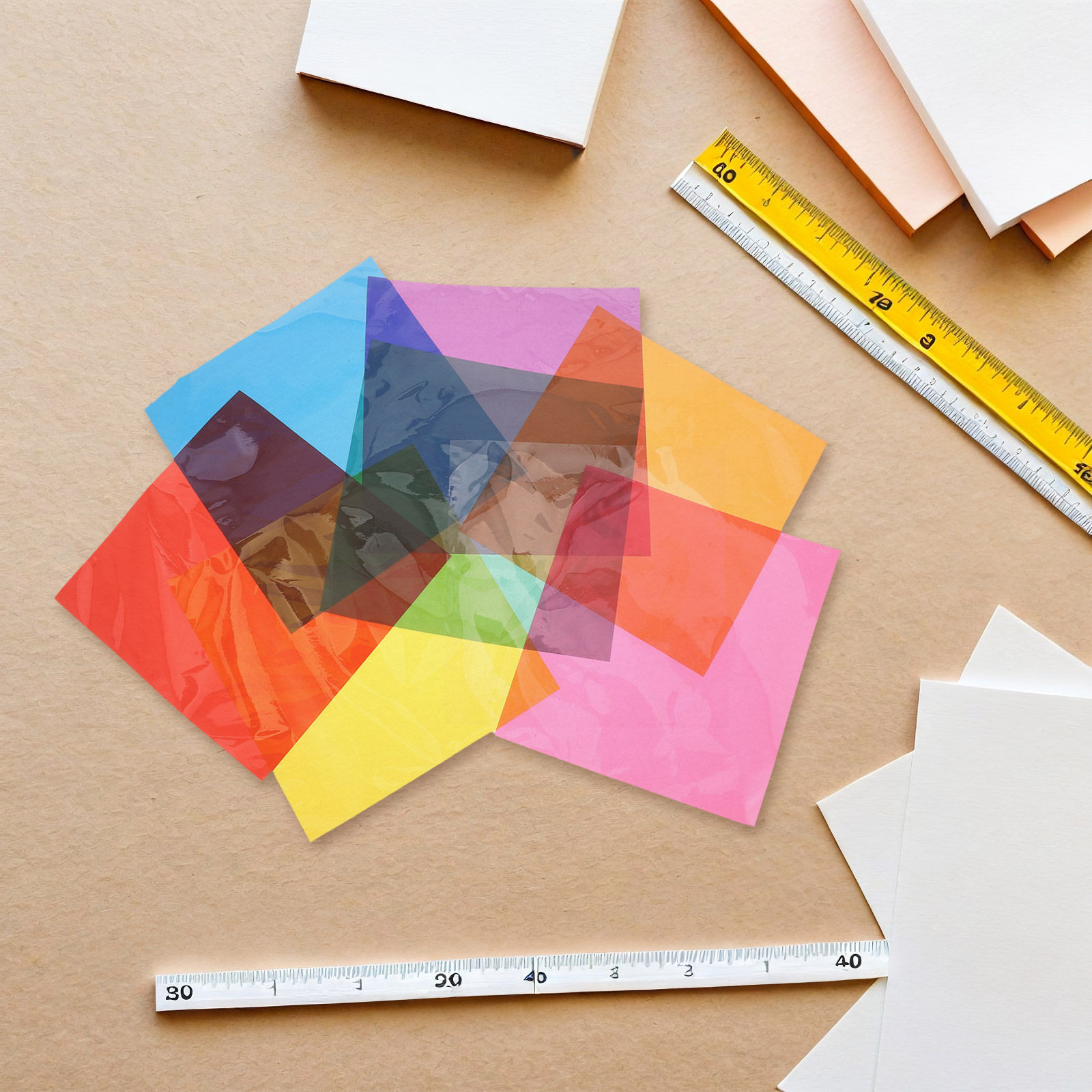 90 stuks gekleurde cellofaanpa - Craft Embellishments recensie en prijs