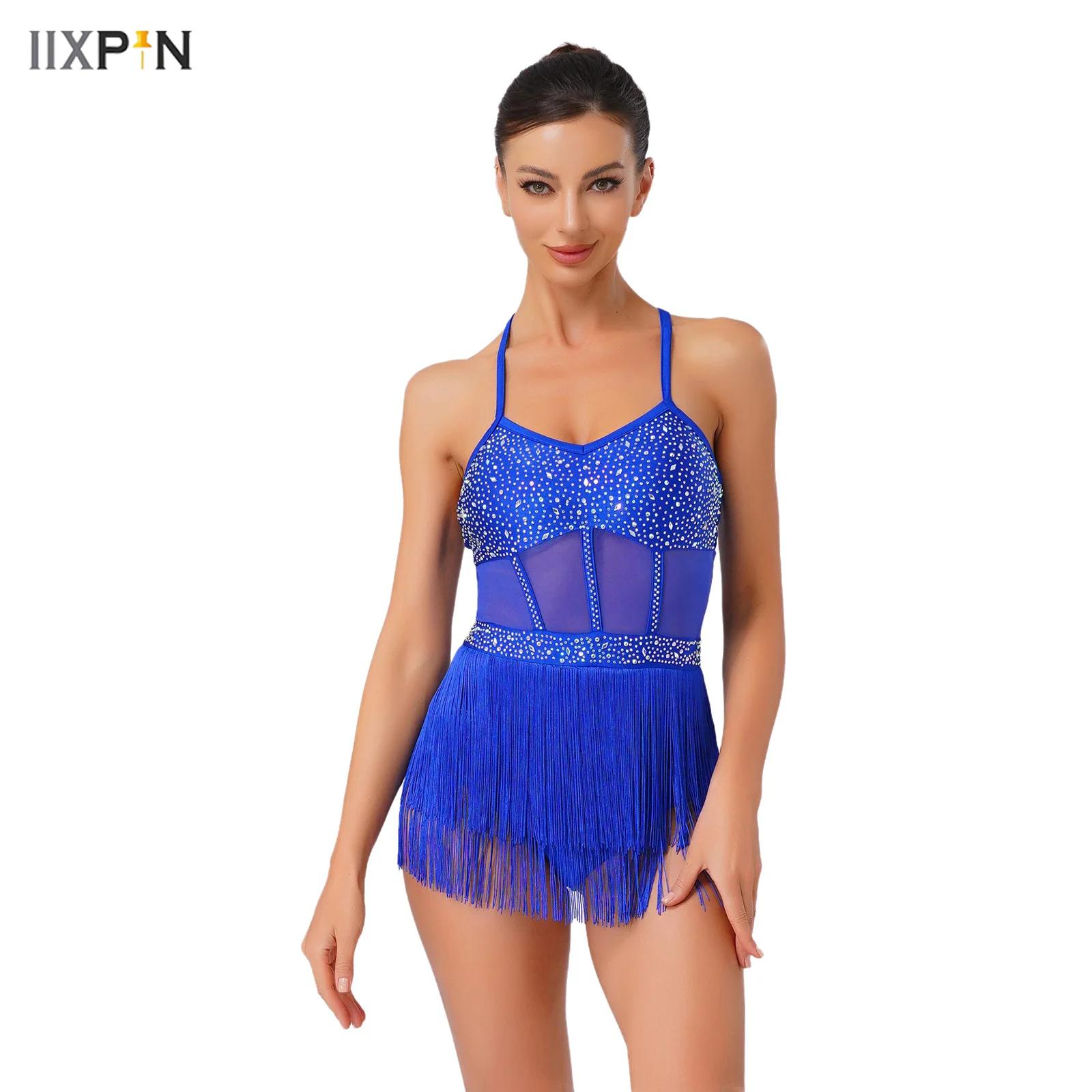 Womens Strass Latin Tango Dans - Rhinestone Banding Trim recensie en prijs
