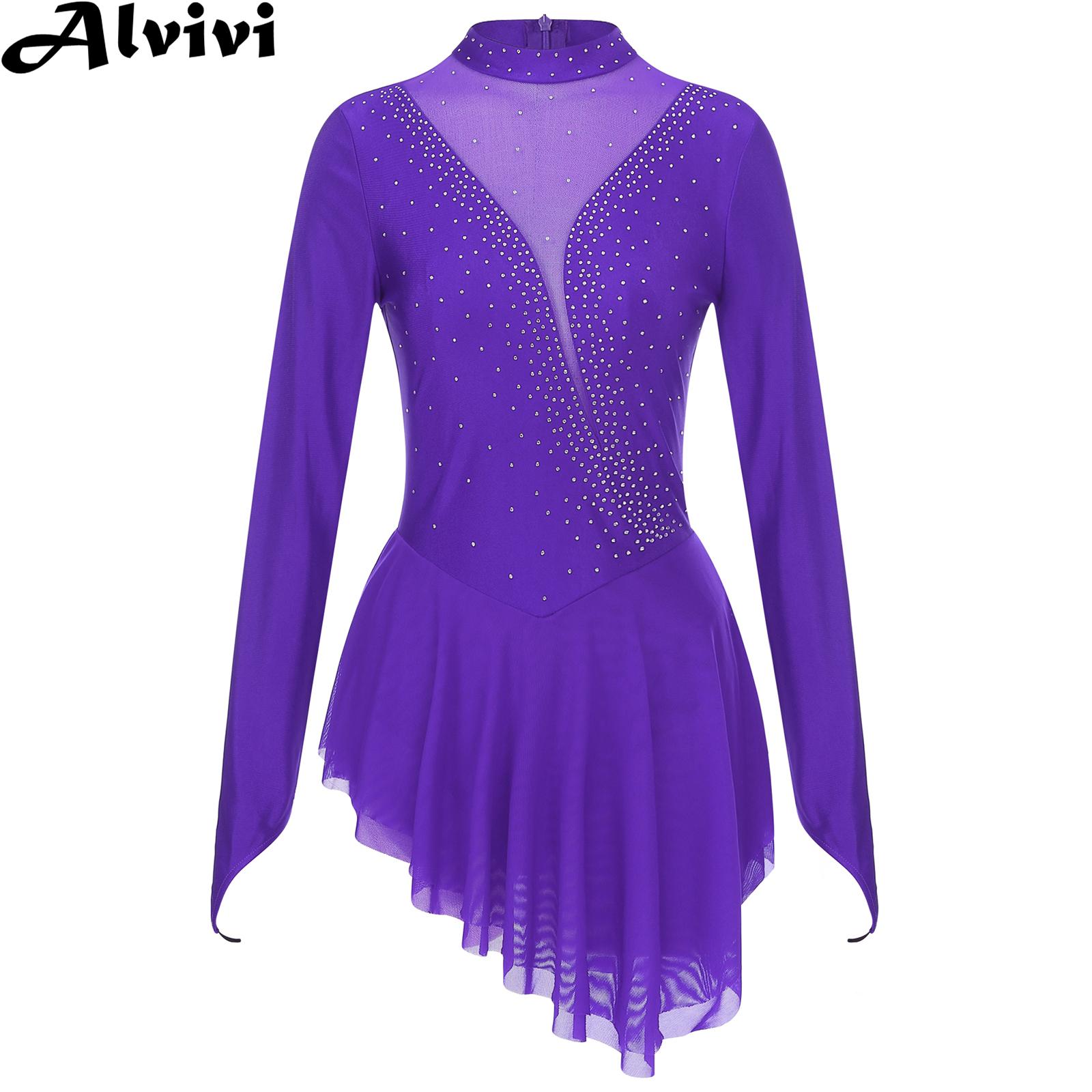 Vrouwen Figuur Schaatsen Gymna - Rhinestone Banding Trim recensie en prijs
