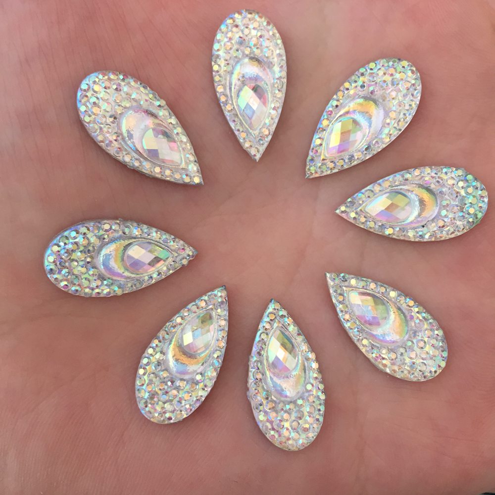 40PCS Hars 10*20mm Teardrop Pa - Embellishment Glue Craft recensie en prijs