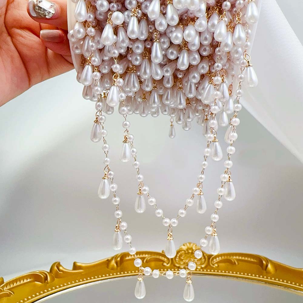 0.5M 1M Imitatie Parel Waterdr - Pearl Trim Chain recensie en prijs