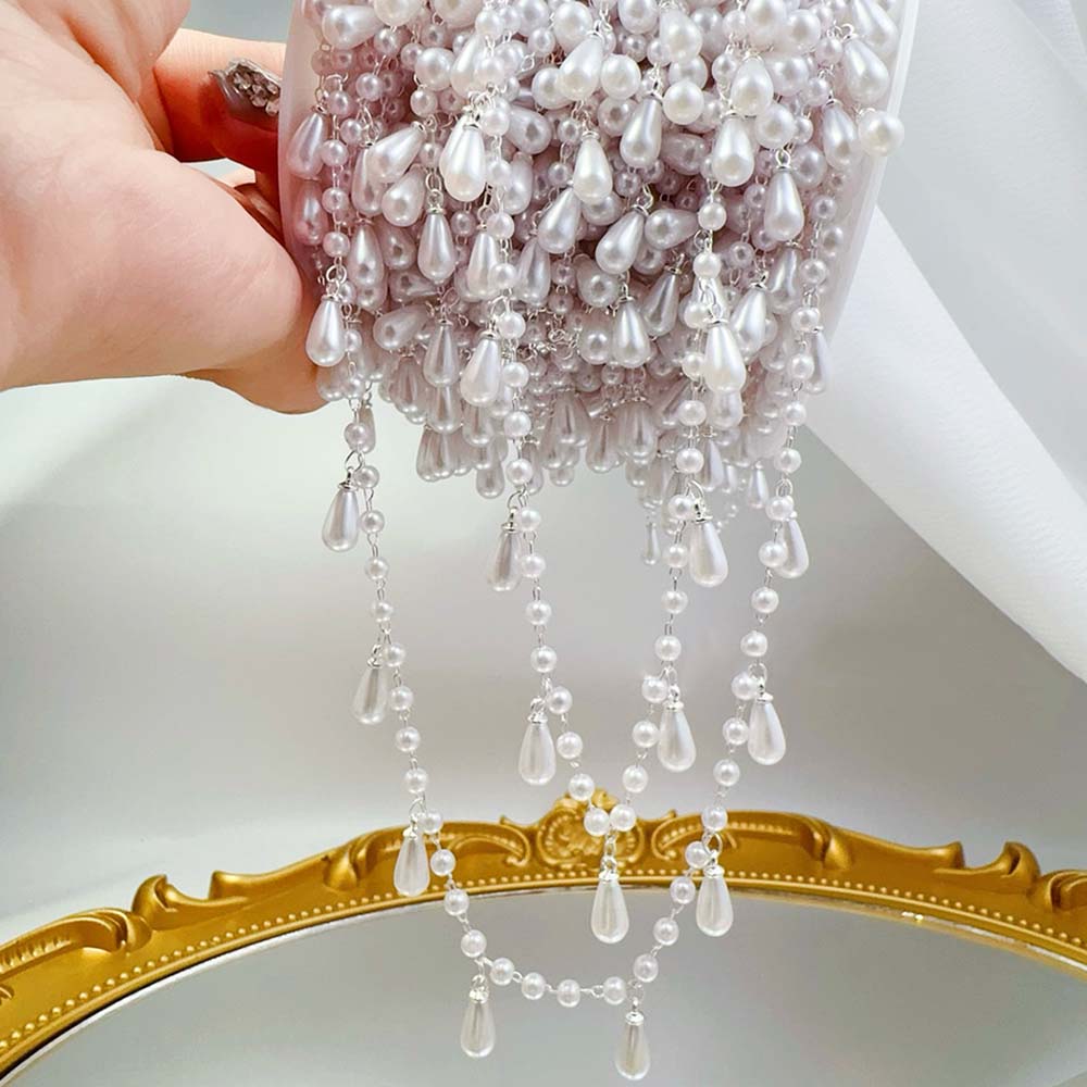 0.5M 1M Imitatie Parel Waterdr - Pearl Trim Chain recensie en prijs