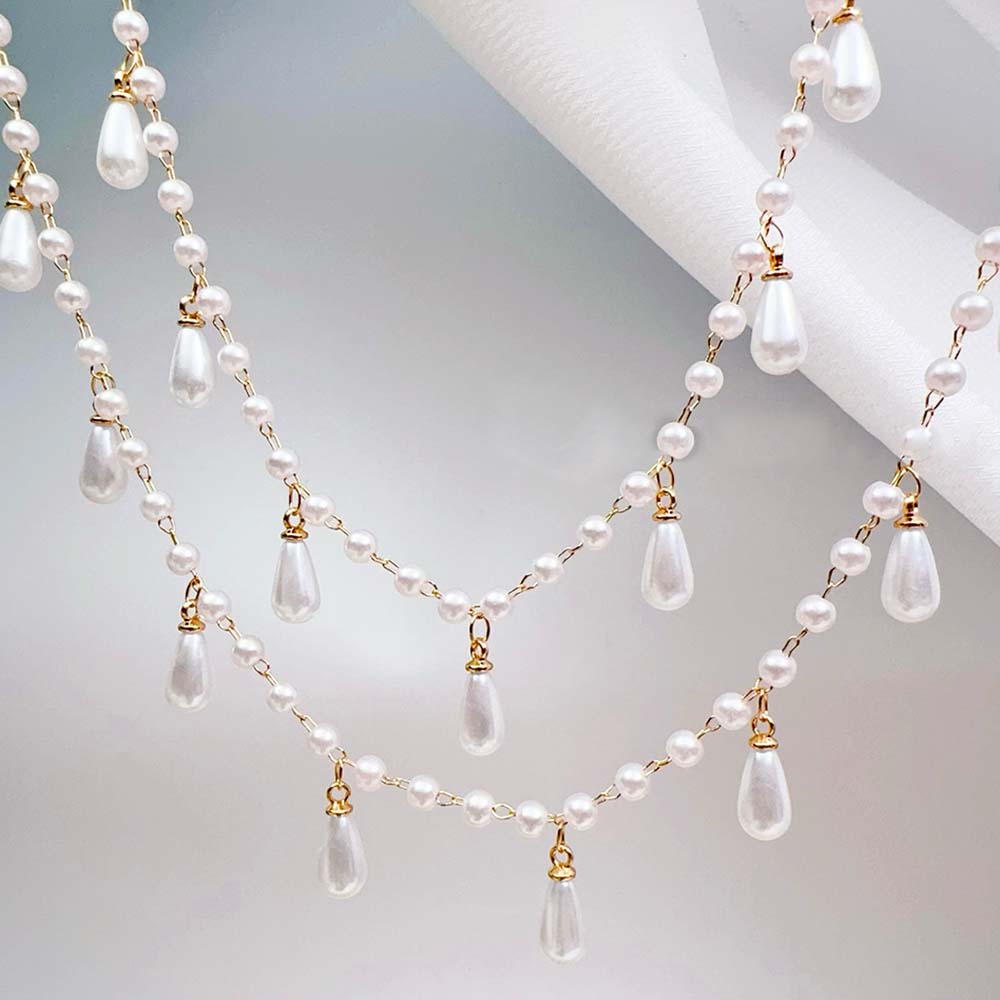 0.5M 1M Imitatie Parel Waterdr - Pearl Trim Chain recensie en prijs