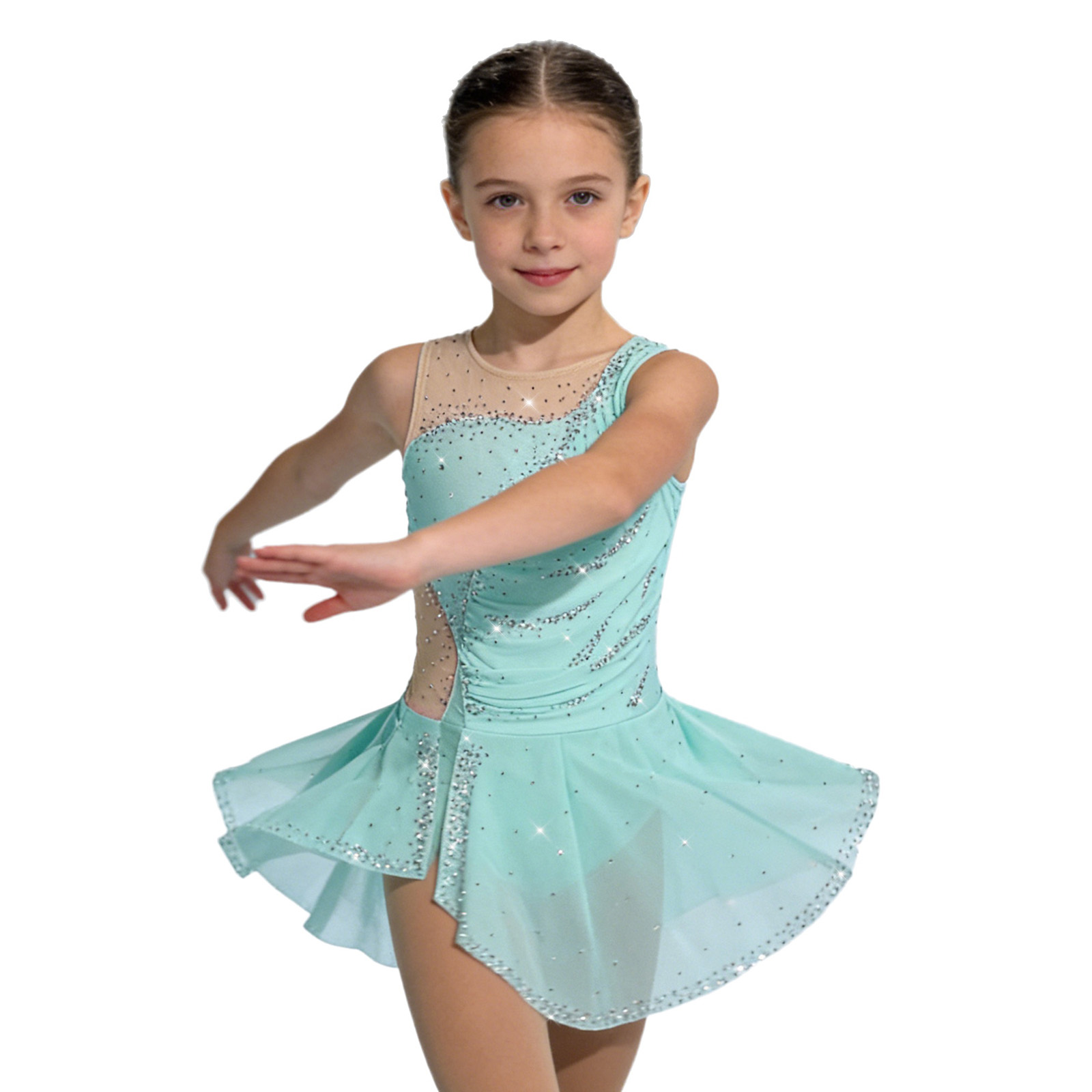 Kinderen Meisjes Figuur Schaat - Rhinestone Banding Trim recensie en prijs