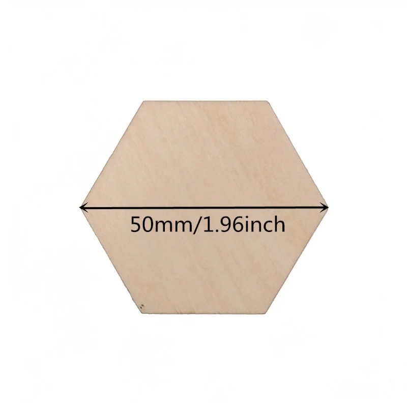 10-120mm Houten Zeshoek Blank  - Craft Embellishments recensie en prijs