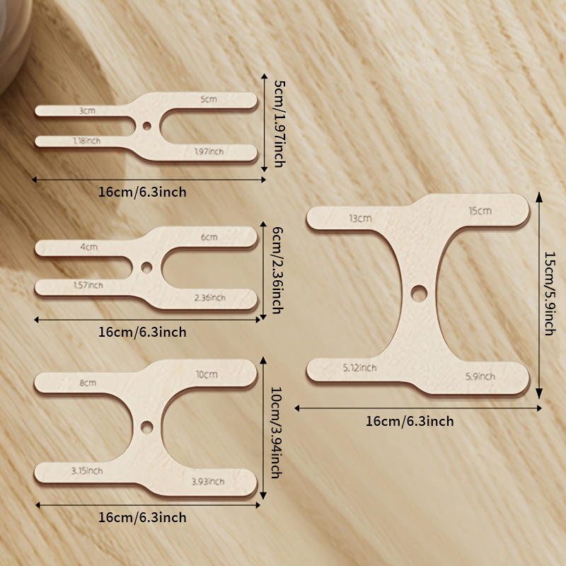 4-delige houten pomponmakerset - Pom Pom Maker Tool recensie en prijs
