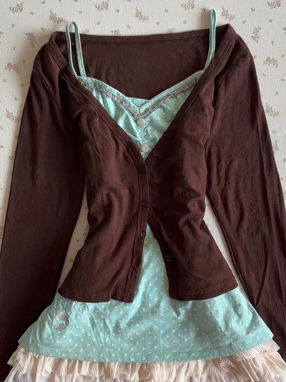 Vintage Y2K Coquette Camisole  - Elastic Lace Trim recensie en prijs
