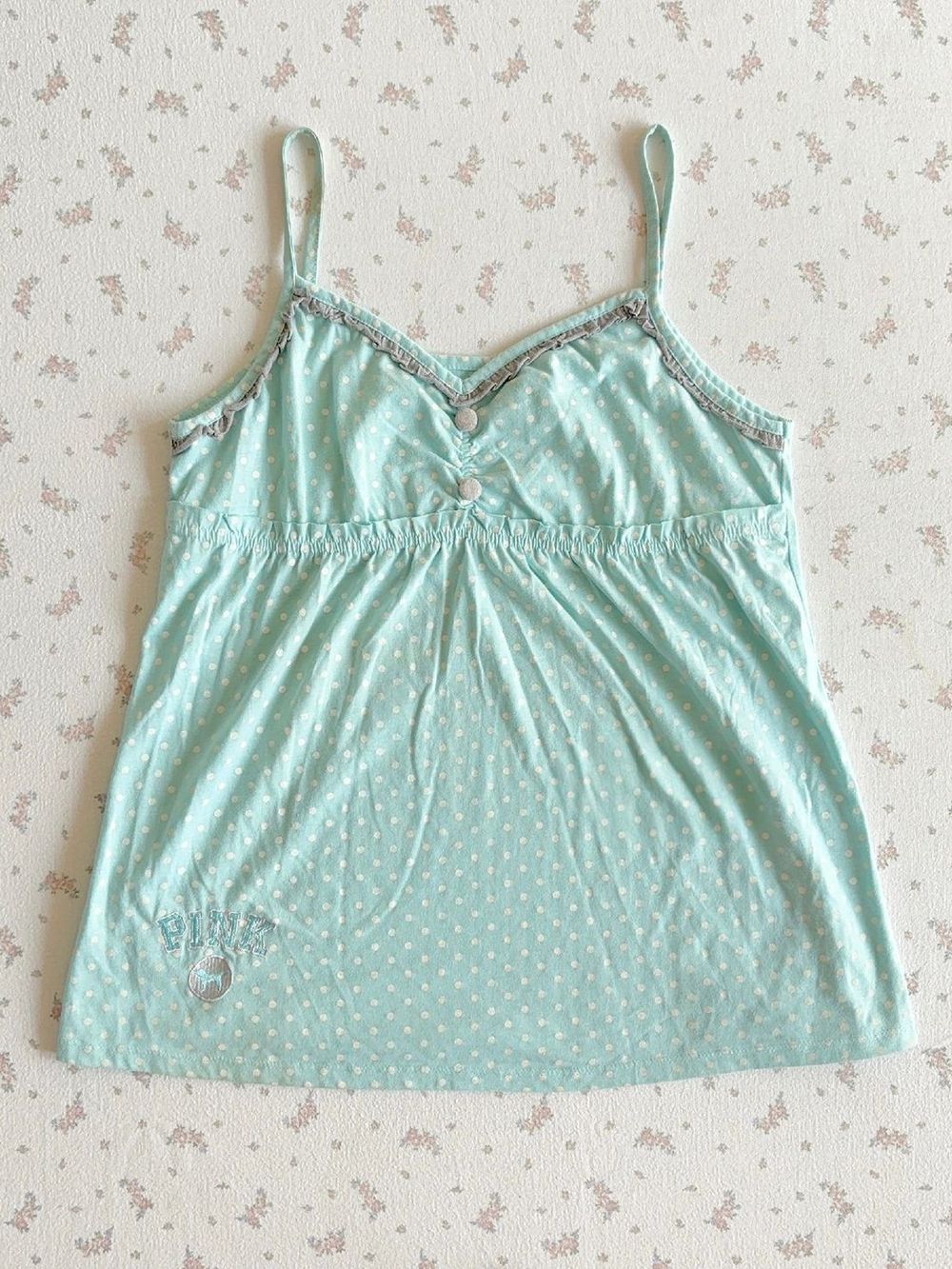 Vintage Y2K Coquette Camisole  - Elastic Lace Trim recensie en prijs