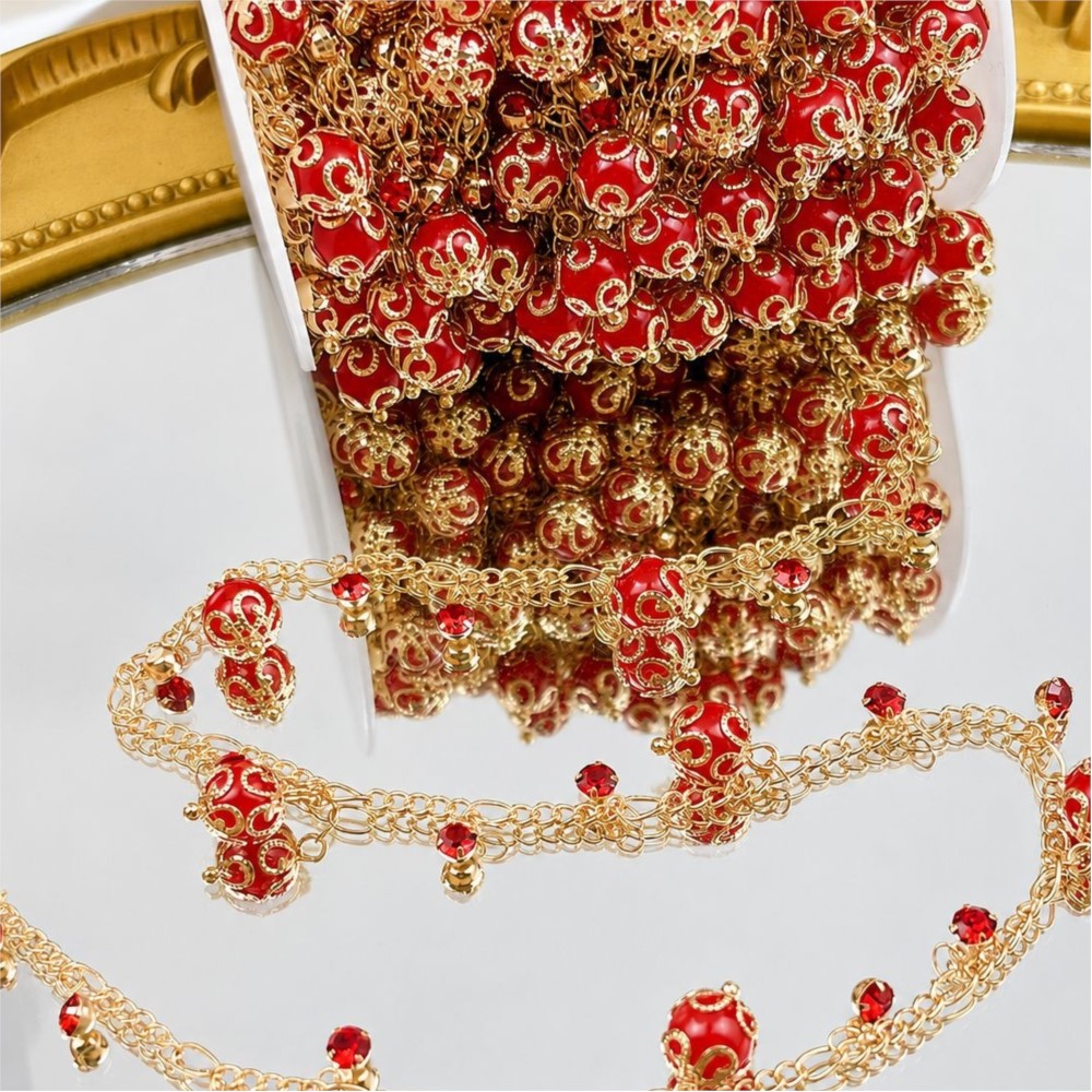 0,5 meter/1 meter glazen kraal - Pearl Trim Chain recensie en prijs