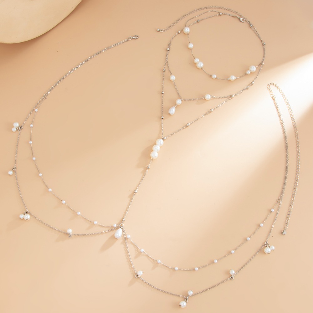 Multi-layer imitatie parel ket - Pearl Trim Chain recensie en prijs