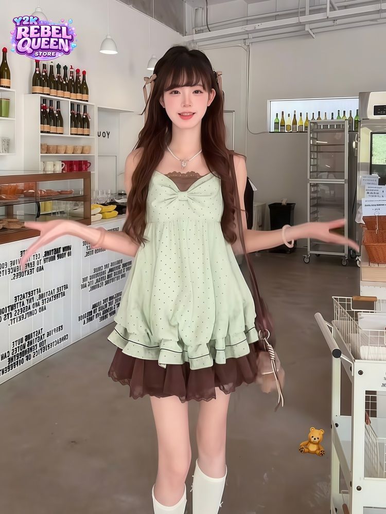 Coquette Sweet Korean Polka Do - Elastic Lace Trim recensie en prijs