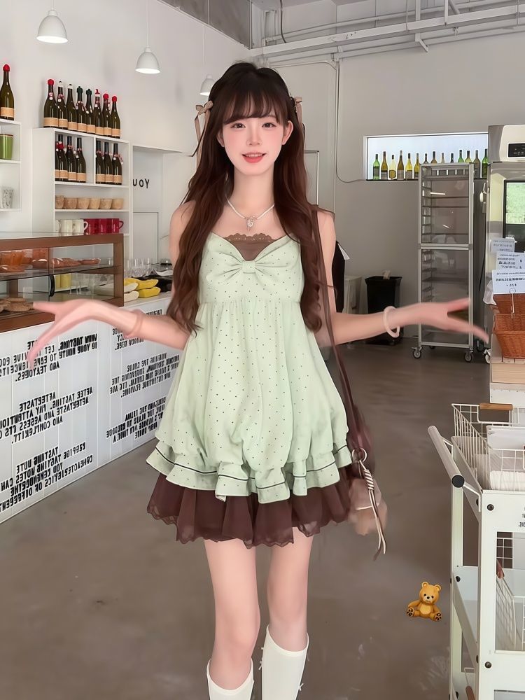 Coquette Sweet Korean Polka Do - Elastic Lace Trim recensie en prijs